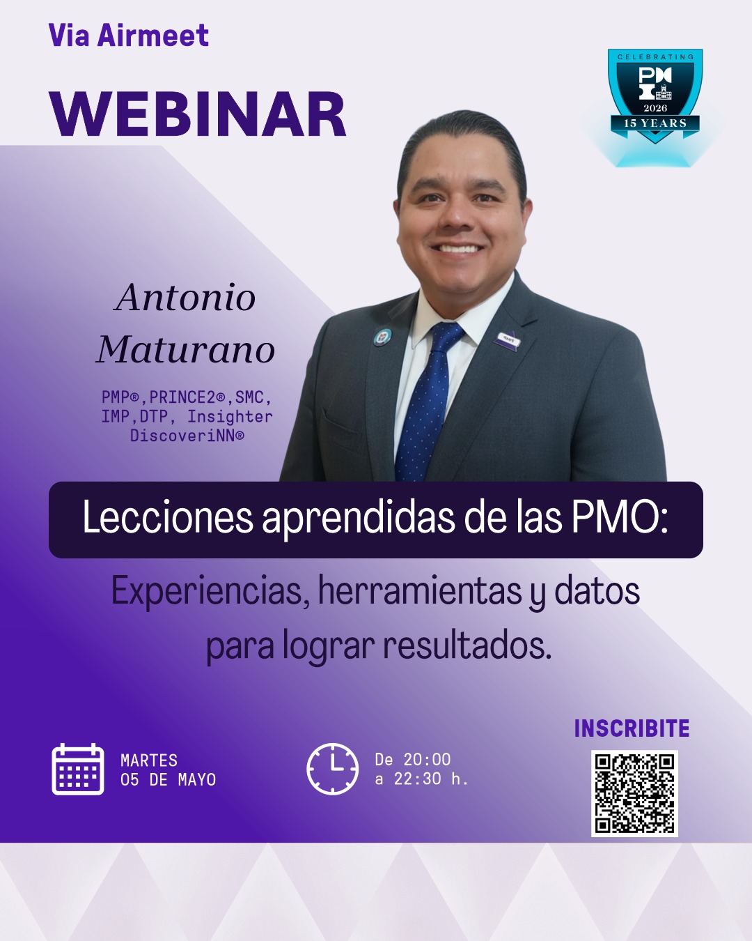 Webinar: Lecciones aprendidas de las PMO: Experiencias, herramientas y datos para lograr resultados.